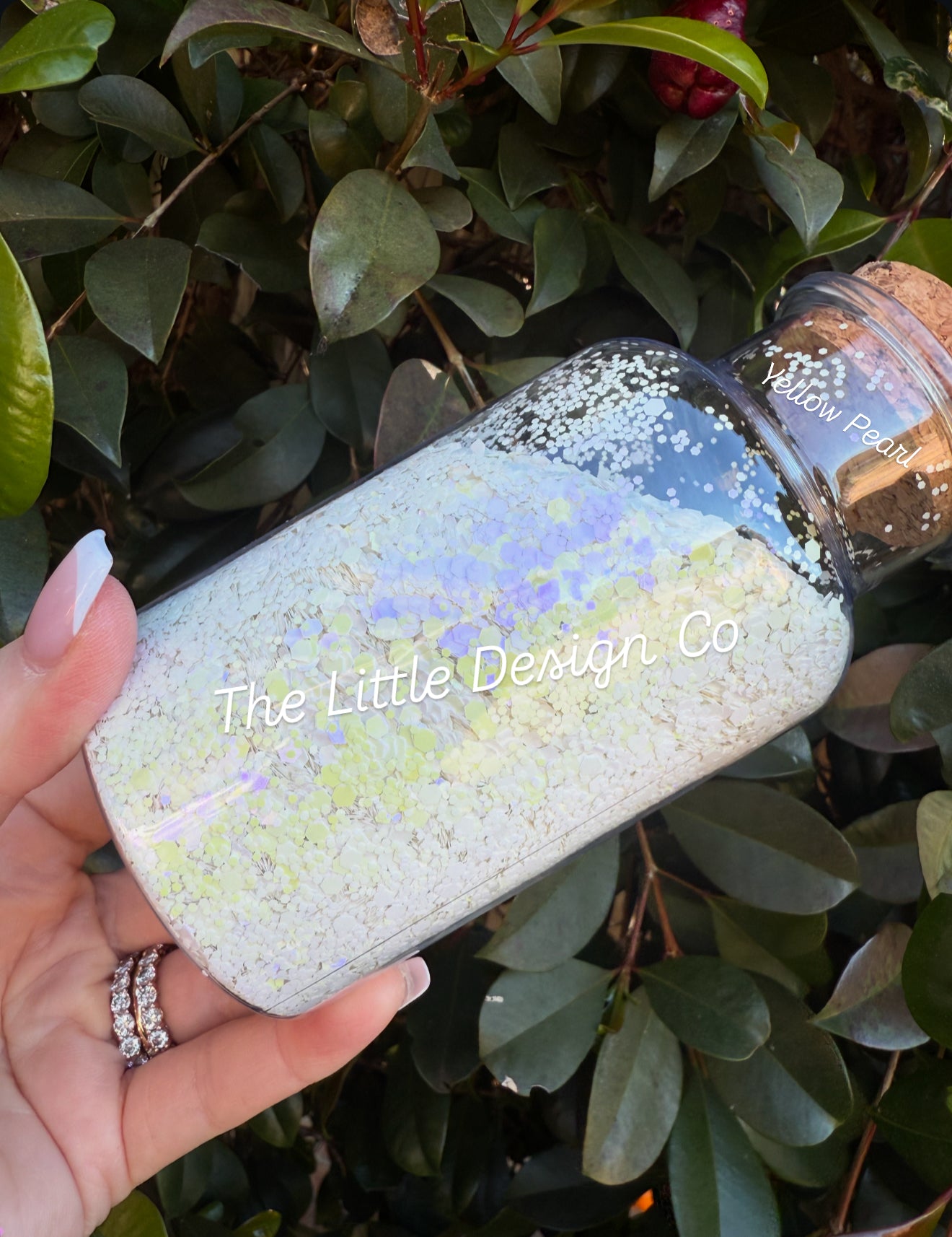 Yellow Pearl Chunky Glitter