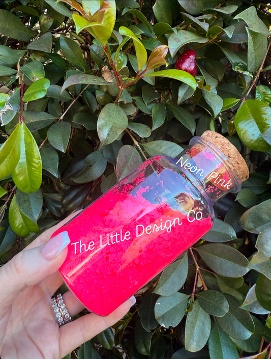 Neon Pink Chunky Glitter