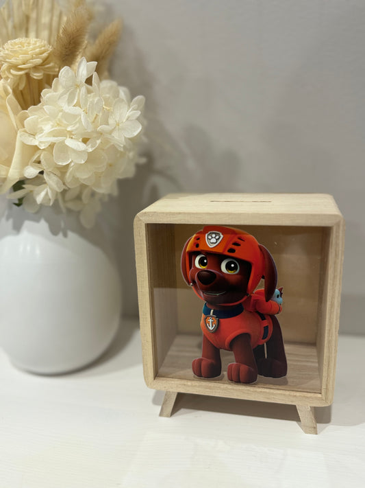 Wooden Money Box - Zuma