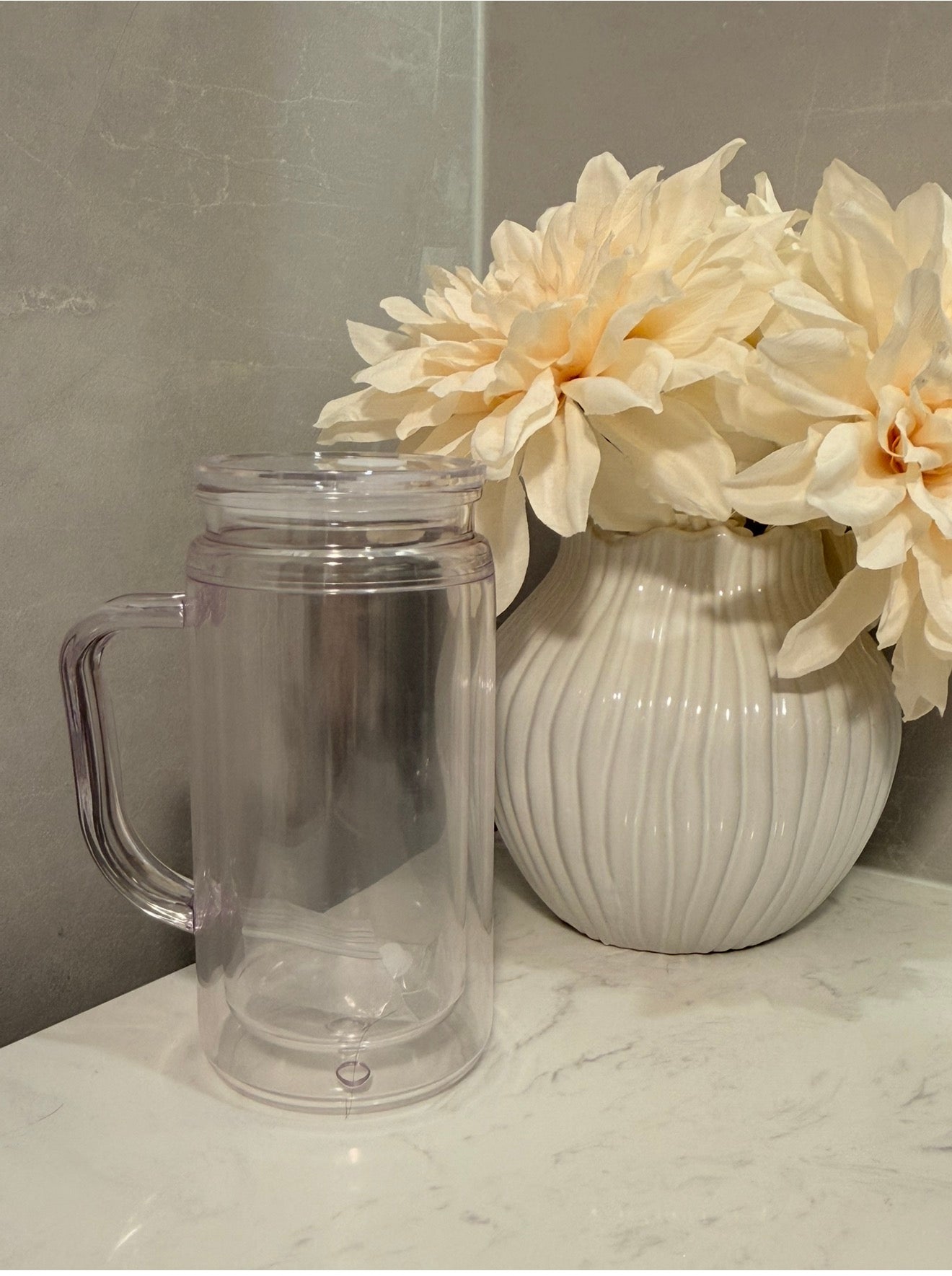 16oz Acrylic Snowglobe - Handle